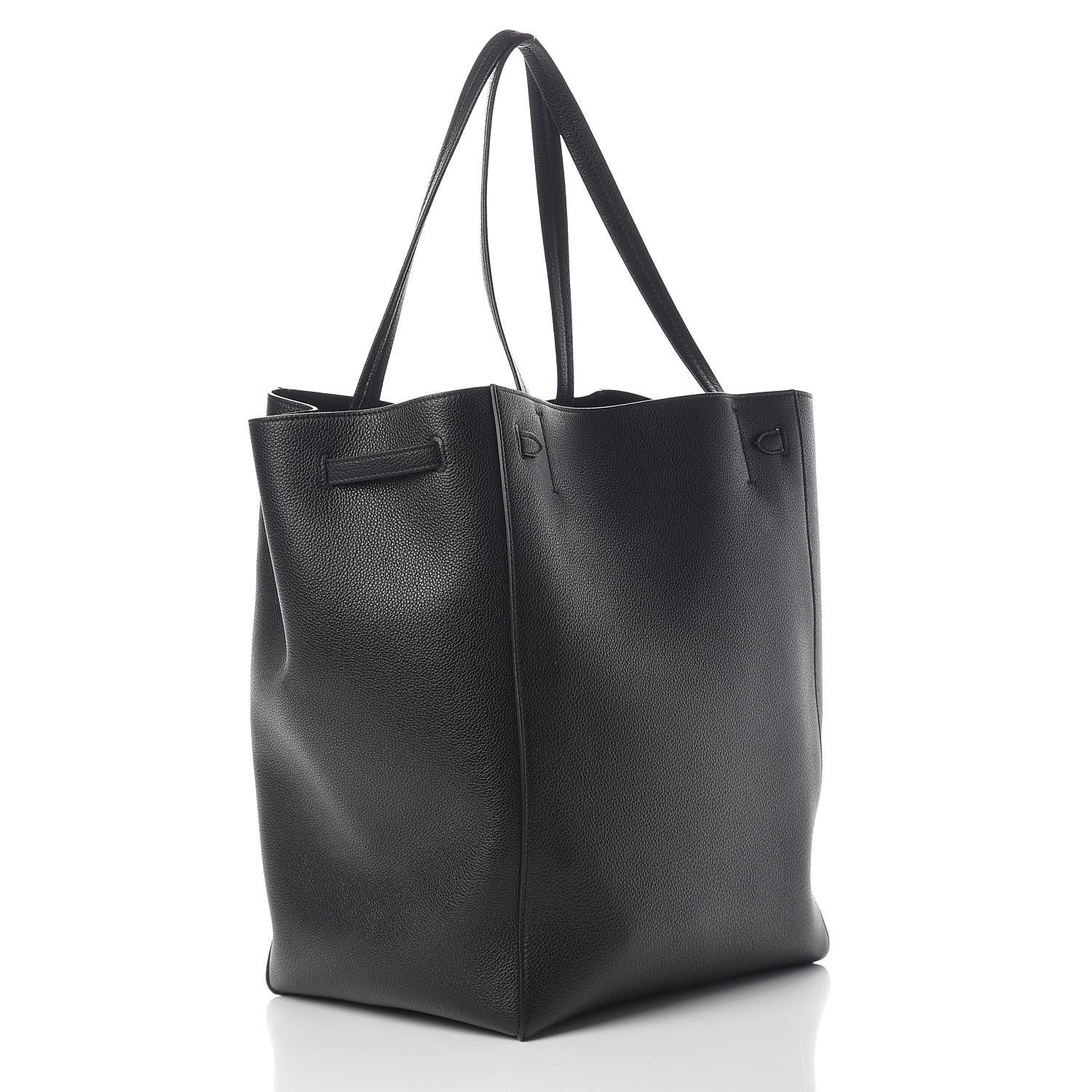 Celine Soft Grained Calfskin Medium Belt Cabas Phantom Black 3 of 13