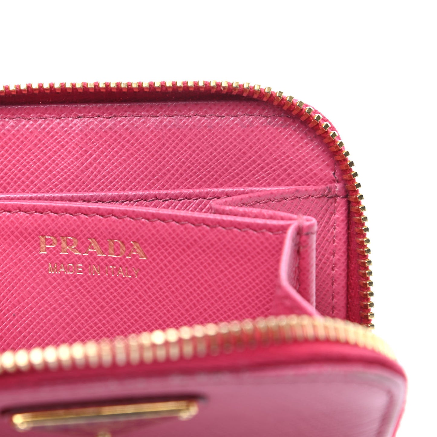 Saffiano Metal Zip Coin Purse Peonia