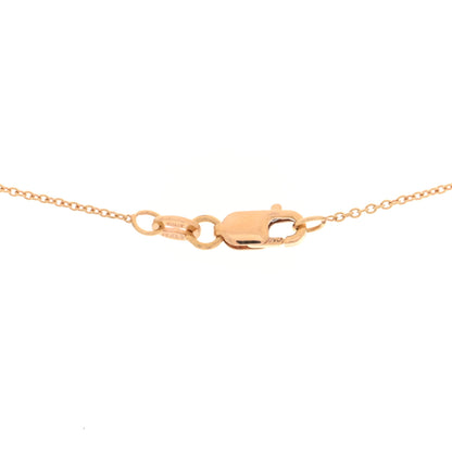 Roberto Coin 18K Rose Gold Diamond Circle Pendant Necklace 4 of 5