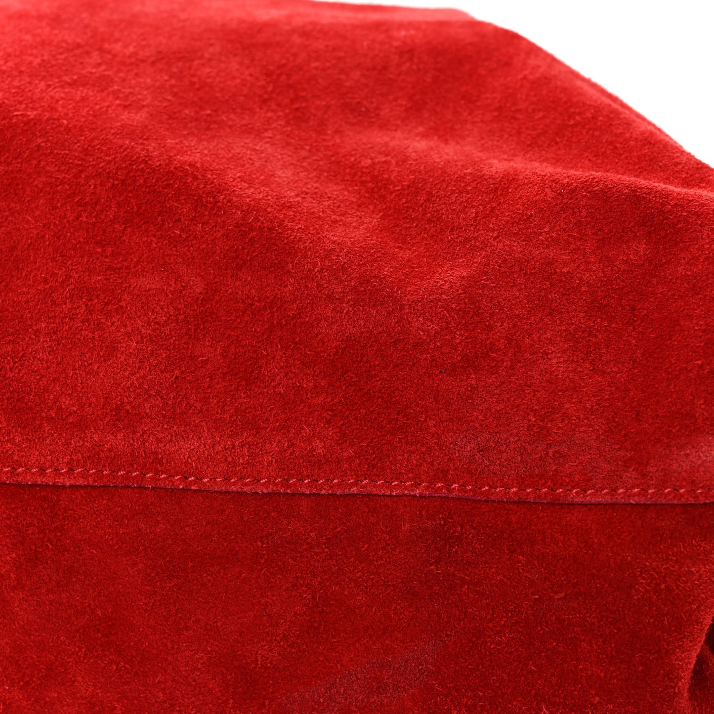 THE ROW Suede Bindle Bag Magenta