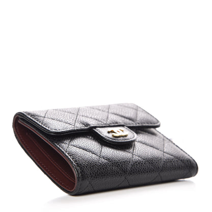 Chanel Caviar Quilted Compact Flap Wallet Black 4 of 9