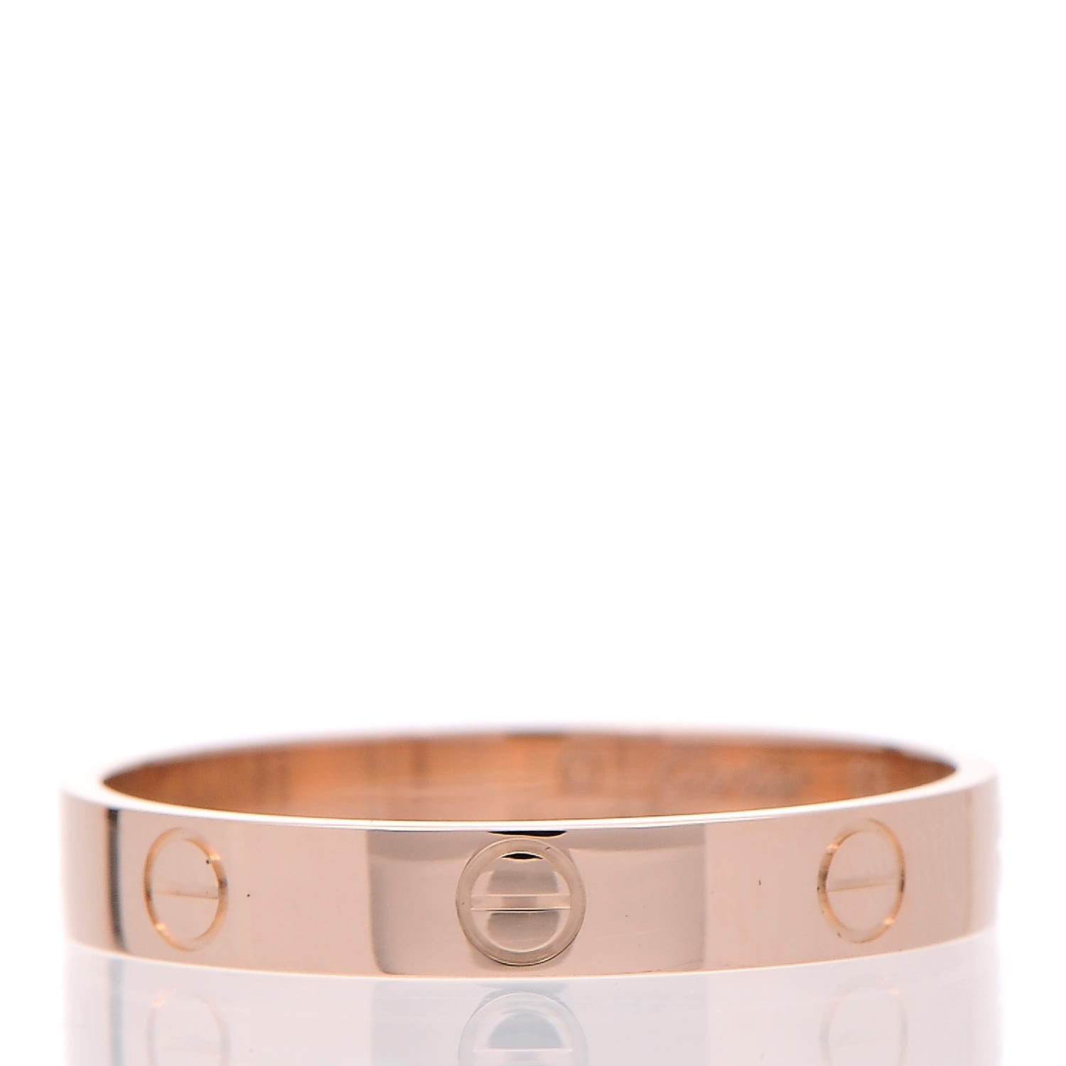 Cartier 18K Pink Gold 3.5mm LOVE Wedding Band Ring 63 10.25 1 of 5
