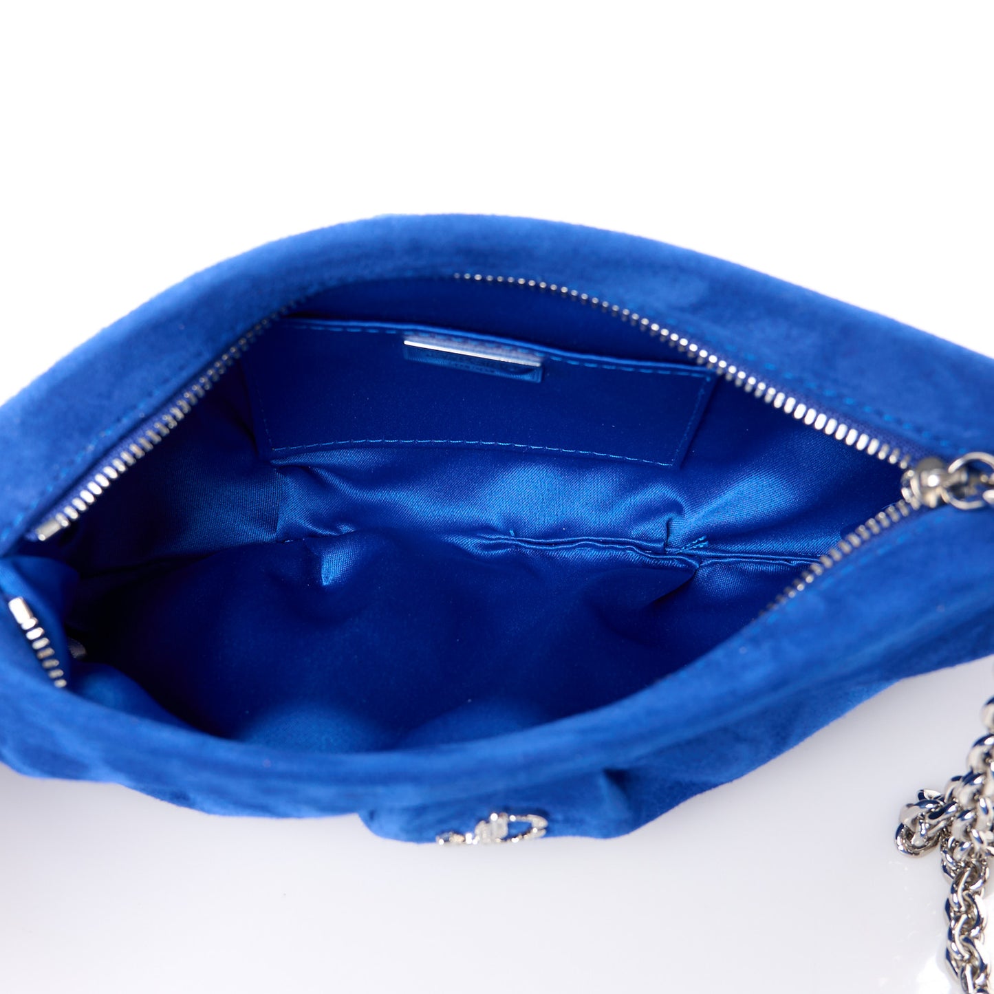 Suede Clutch Blue