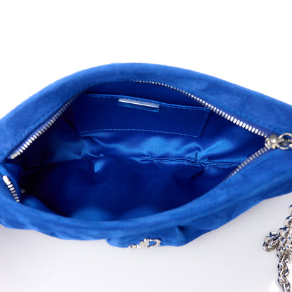 Jimmy Choo Suede Clutch Blue 5 of 10