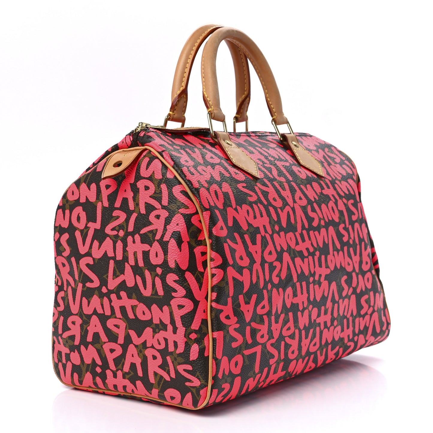 Monogram Graffiti Speedy 30 Fuchsia