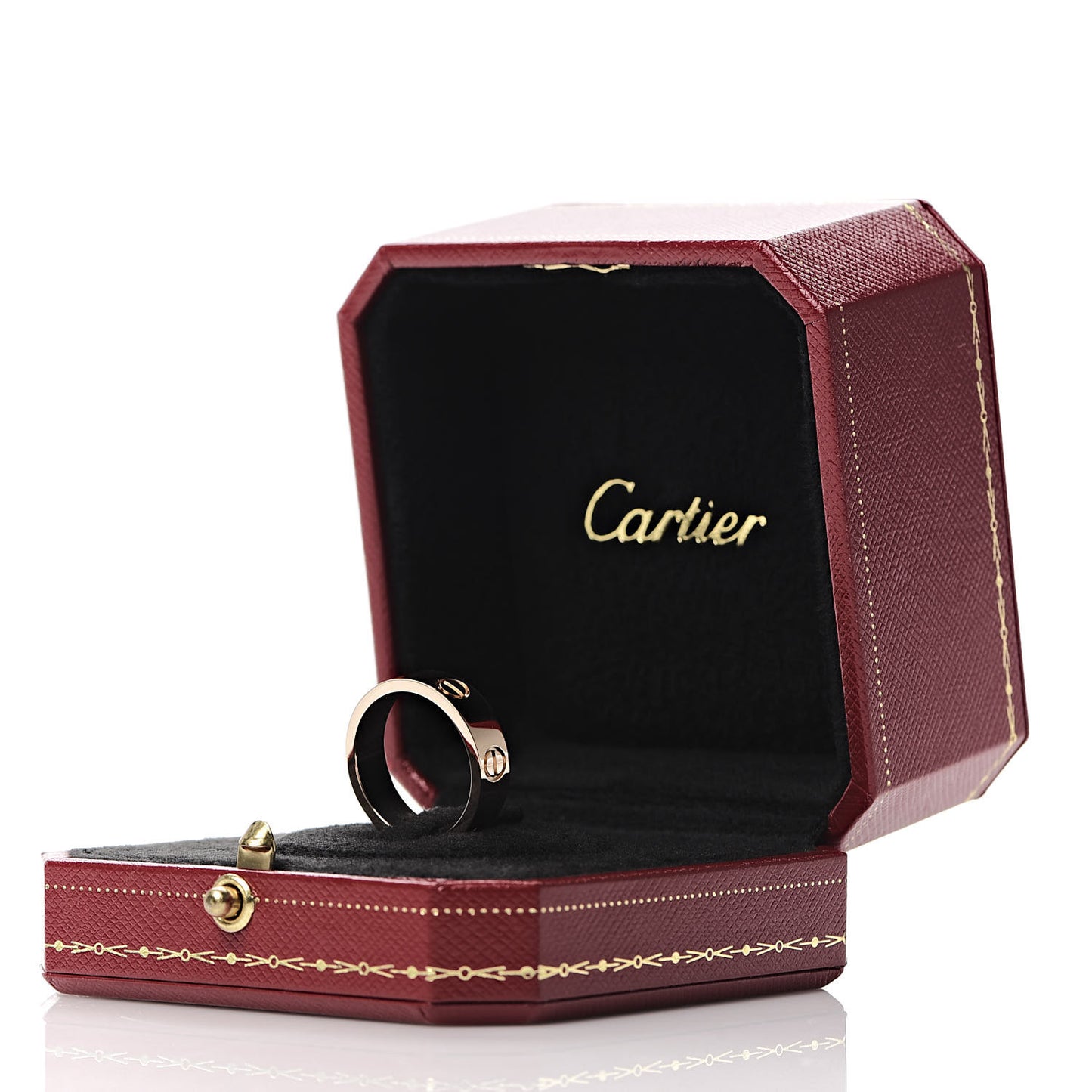 18K Pink Gold 5.5mm LOVE Ring 54 6.75