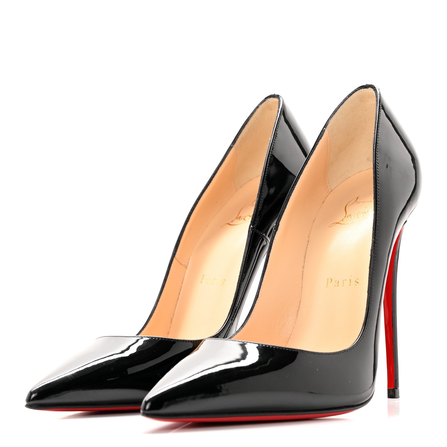 Christian Louboutin Patent Pigalle Follies 100 Pumps 38.5 Black 3 of 15