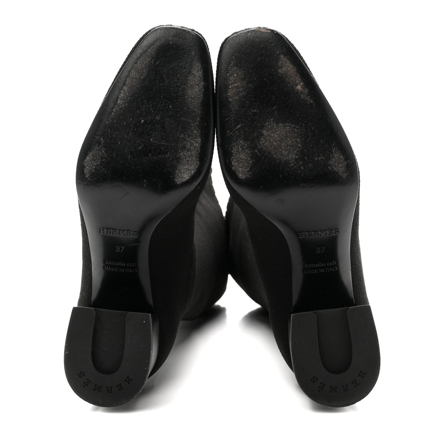 Knit Calfskin Fontaine 60 Boots 37 Black