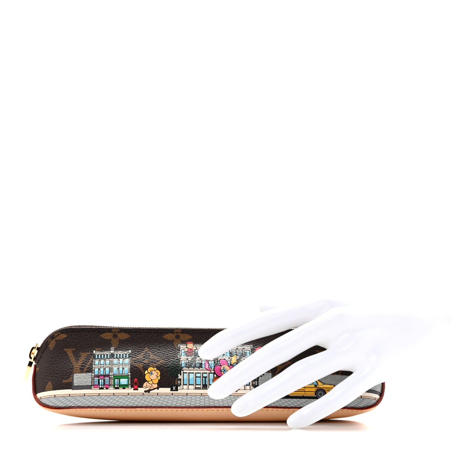 Monogram 2022 Christmas Animation New York Soho Pencil Pouch Yellow Yellow