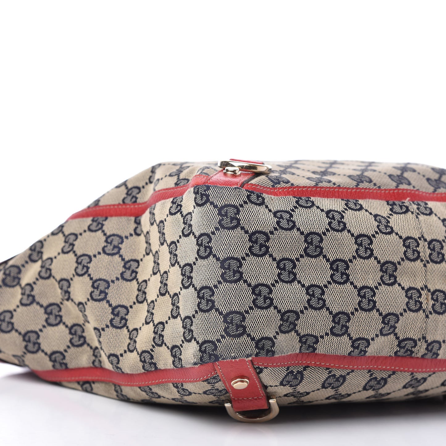 Monogram Small Abbey Tote Navy Red