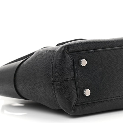 Bottega Veneta Grained Calfskin Mini Maxi Intrecciato Arco 33 Black 10 of 11
