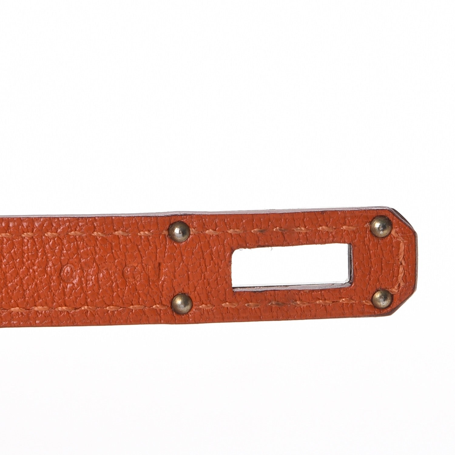 Hermes Chevre Mysore Kelly Longue Wallet Orange 7 of 8