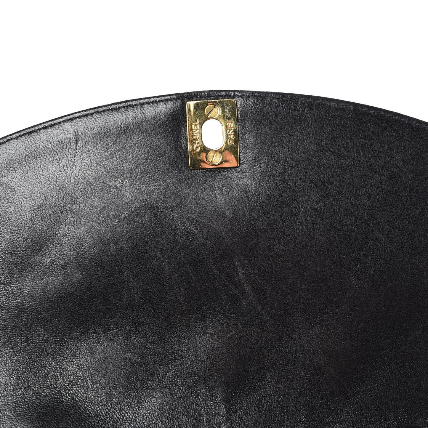 Lambskin Quilted Small Single Flap Black