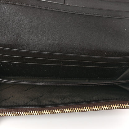 Burberry Haymarket Check Penrose Continental Wallet Chocolate 5 of 6