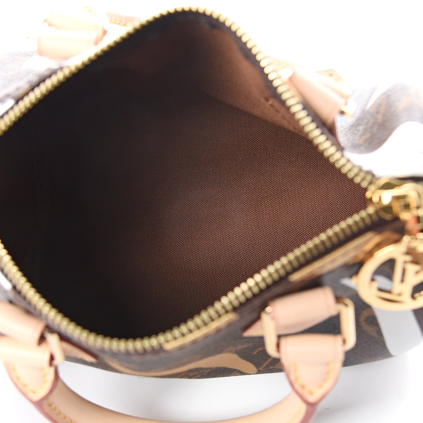 X LOL Monogram Speedy BB Gold Silver