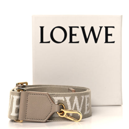 Loewe Calfskin Jacquard Webbing Anagram Strap Ecru Natural 6 of 6
