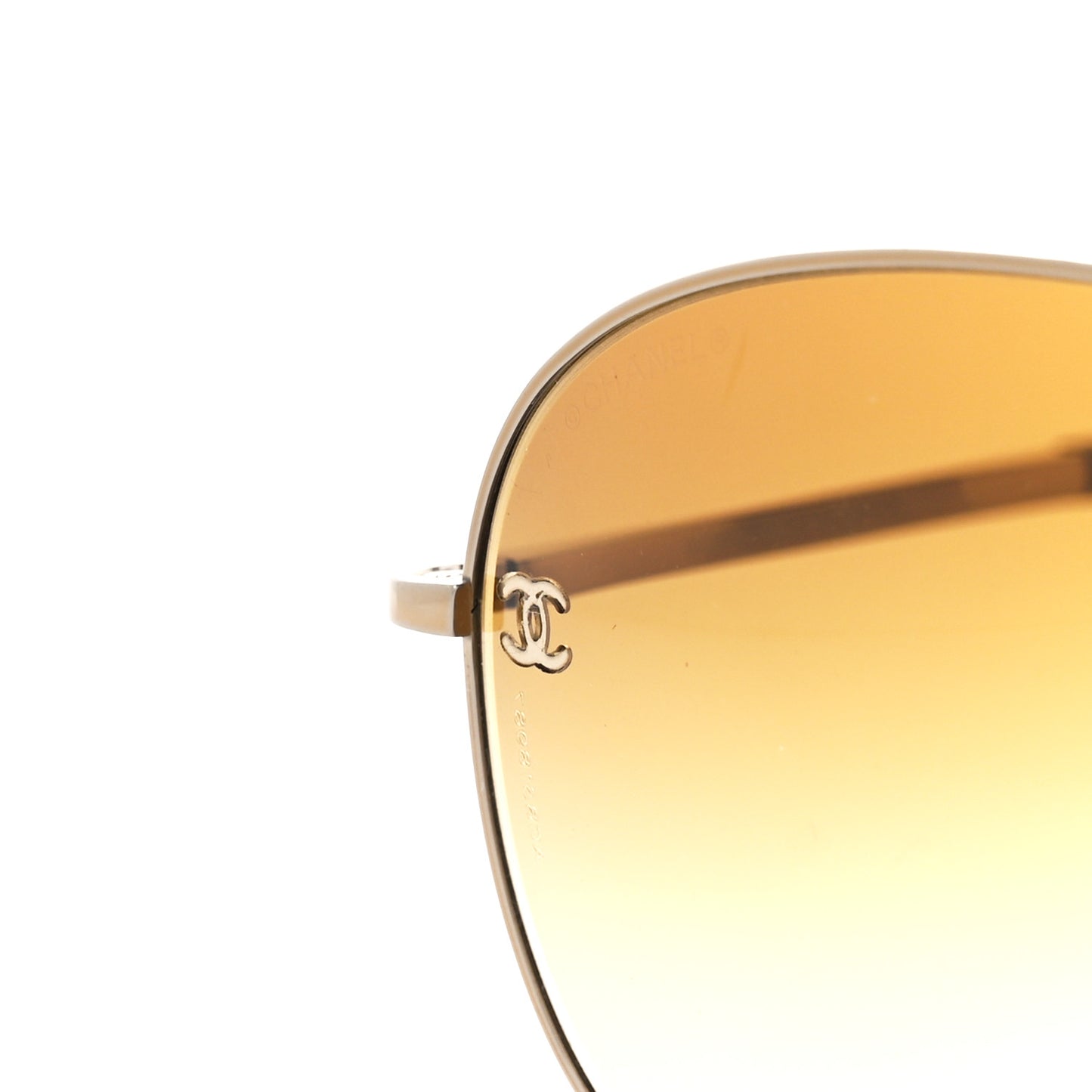 Metal Polarized Aviator CC Sunglasses 4189-T-Q Brown