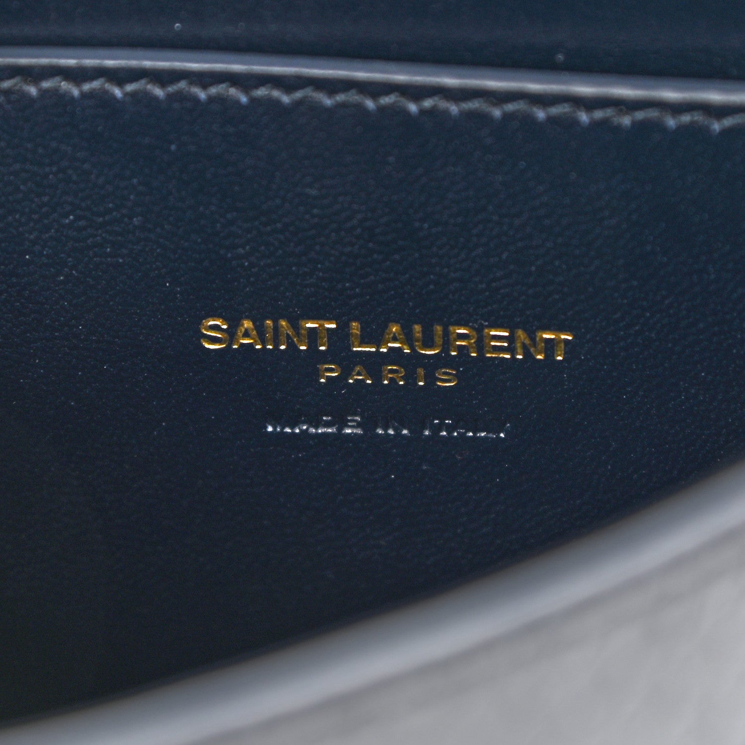 Saint Laurent Snakeskin Small Kaia Satchel Navy 7 of 9