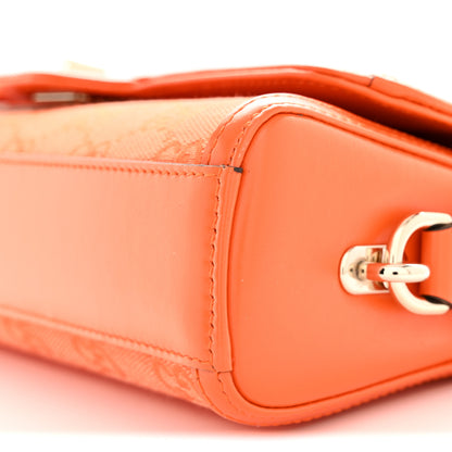 Gucci GG Monogram Textured Dollar Calfskin Small Luce Shoulder Bag Orange 10 of 10