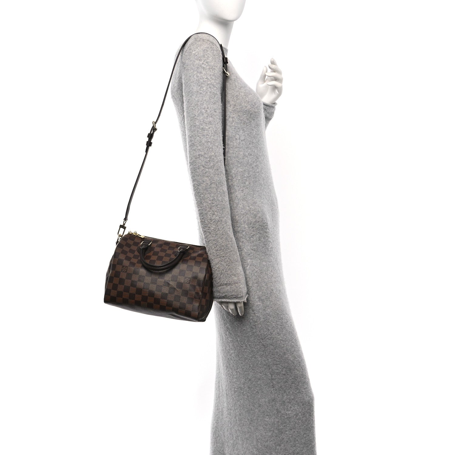 Louis Vuitton Damier Ebene Speedy Bandouliere 25 2 of 9