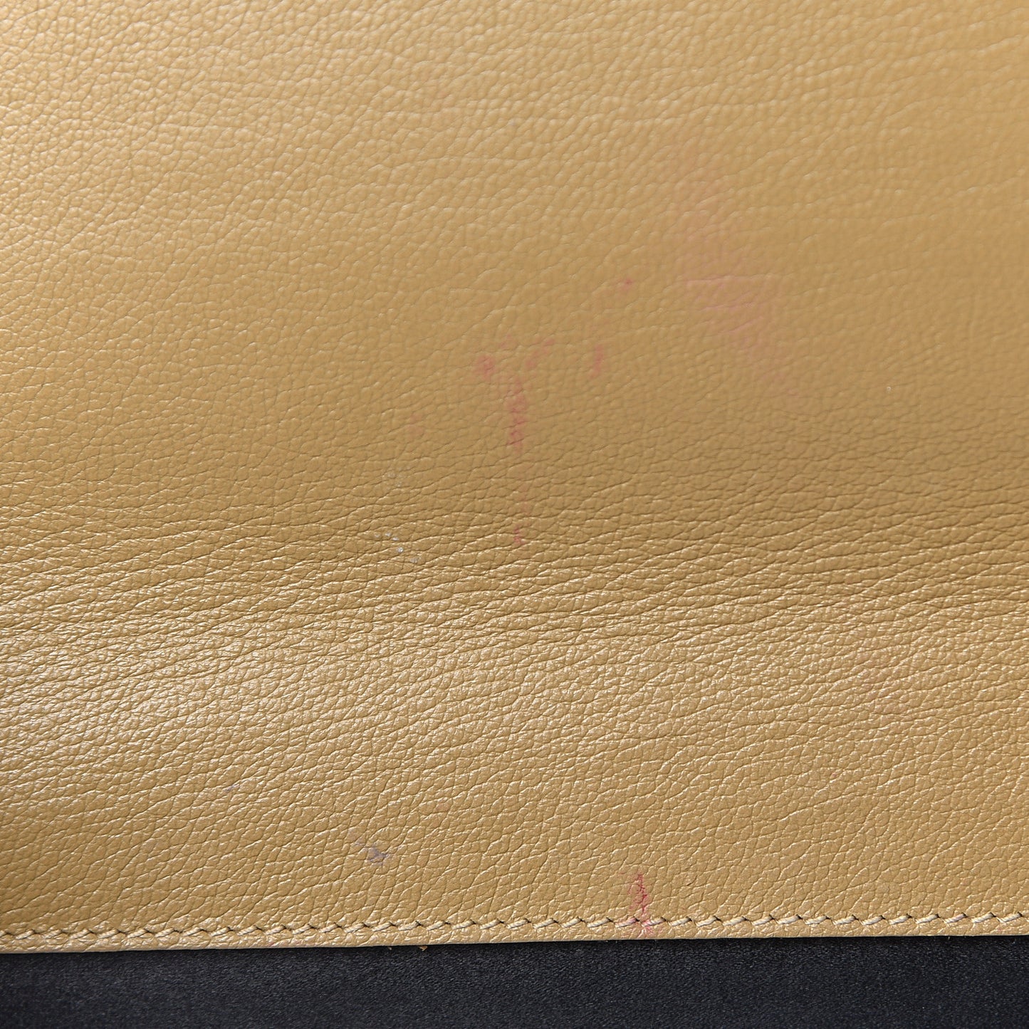 Calfskin Monogram Large Belle De Jour Clutch Beige
