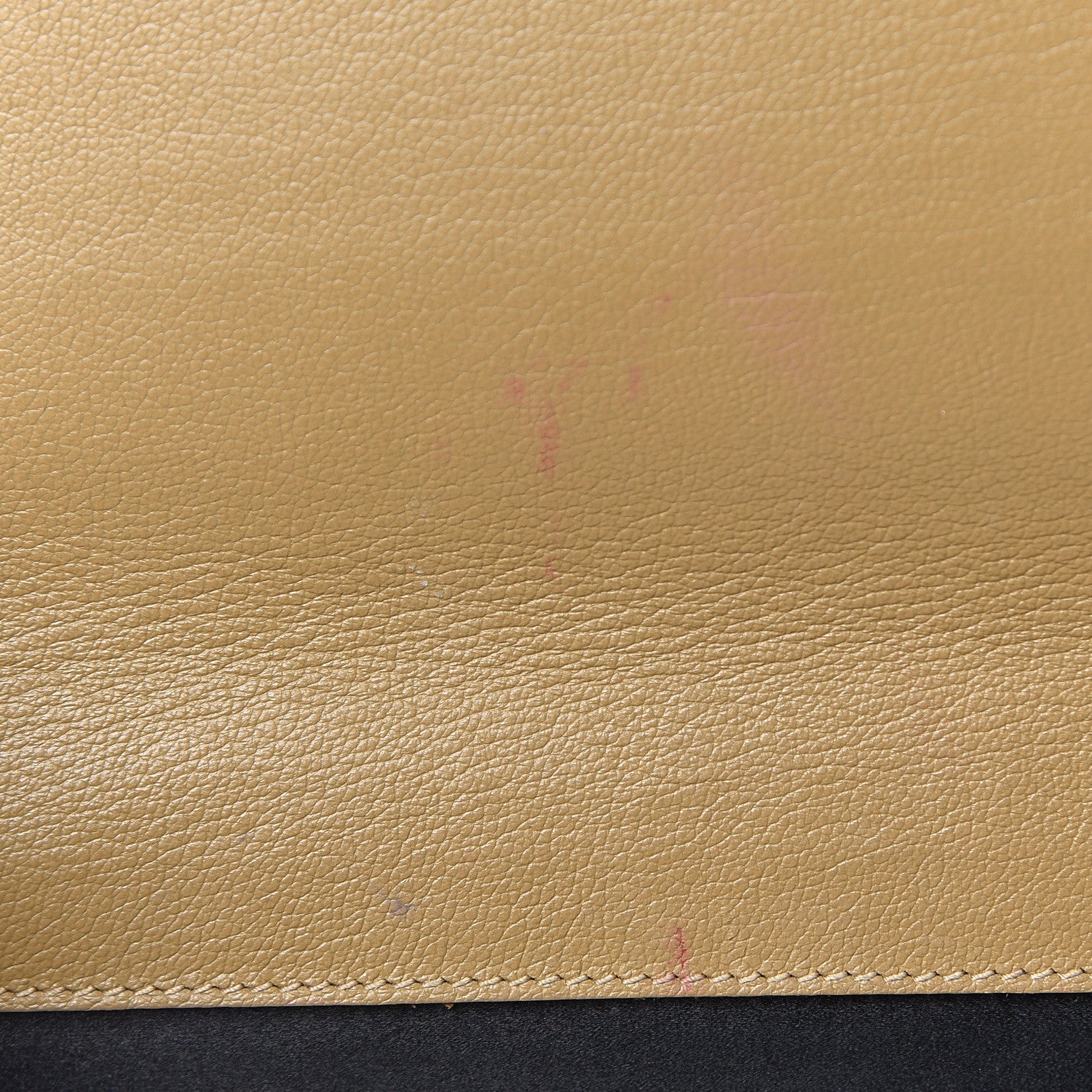 Saint Laurent Calfskin Monogram Large Belle De Jour Clutch Beige 9 of 9