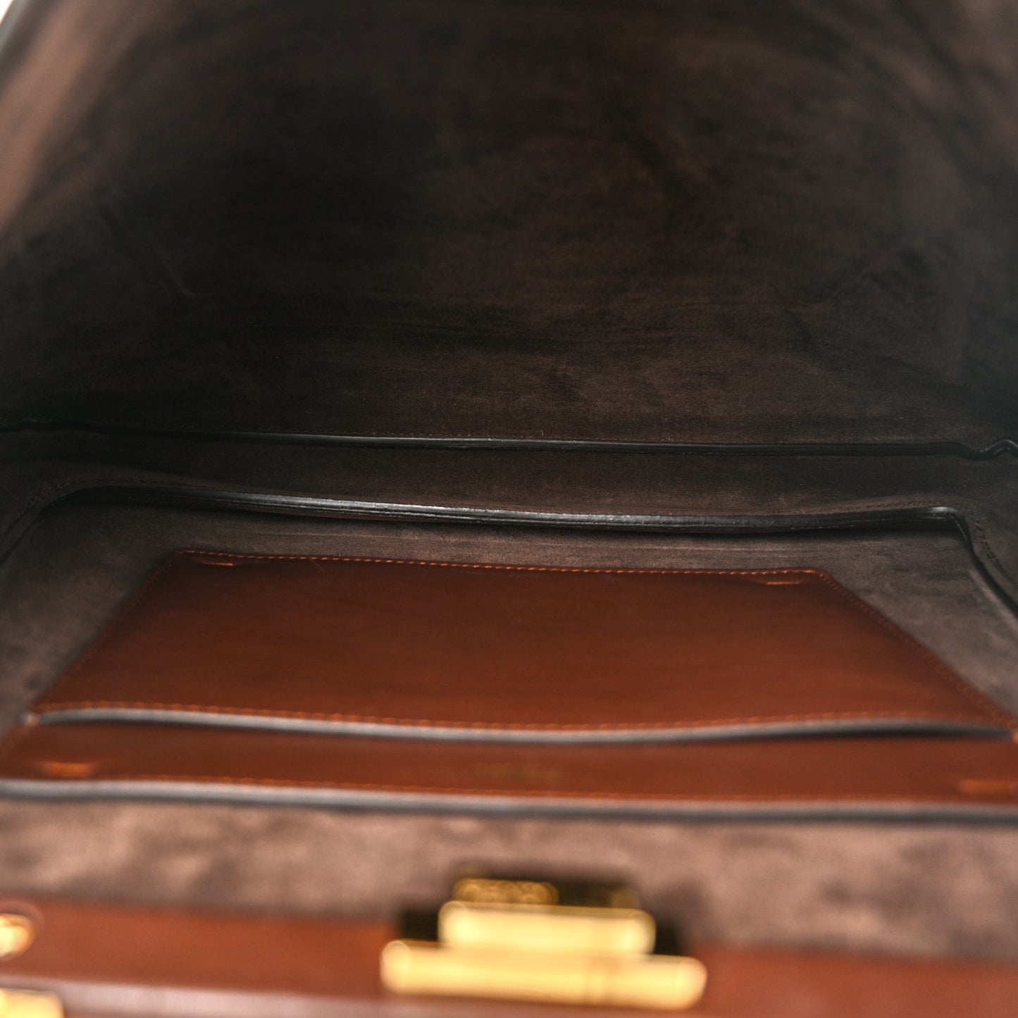 Vitello Large Soft Peekaboo Brown