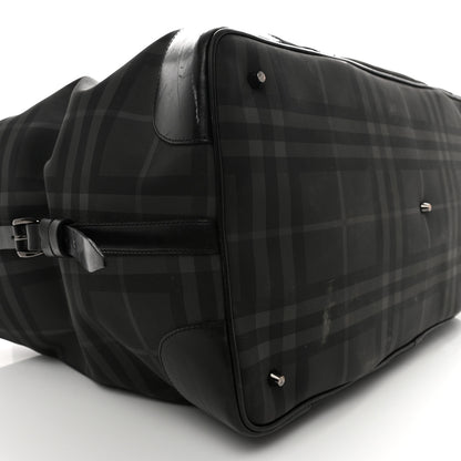 Burberry Nylon Smoked Check Weekend Duffle Bag Black 8 of 18