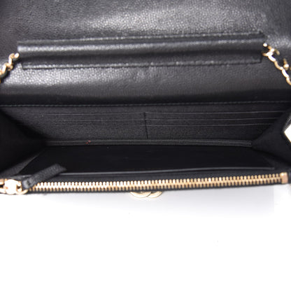 Chanel Caviar Quilted Golden Class Wallet On Chain WOC Black 5 of 8