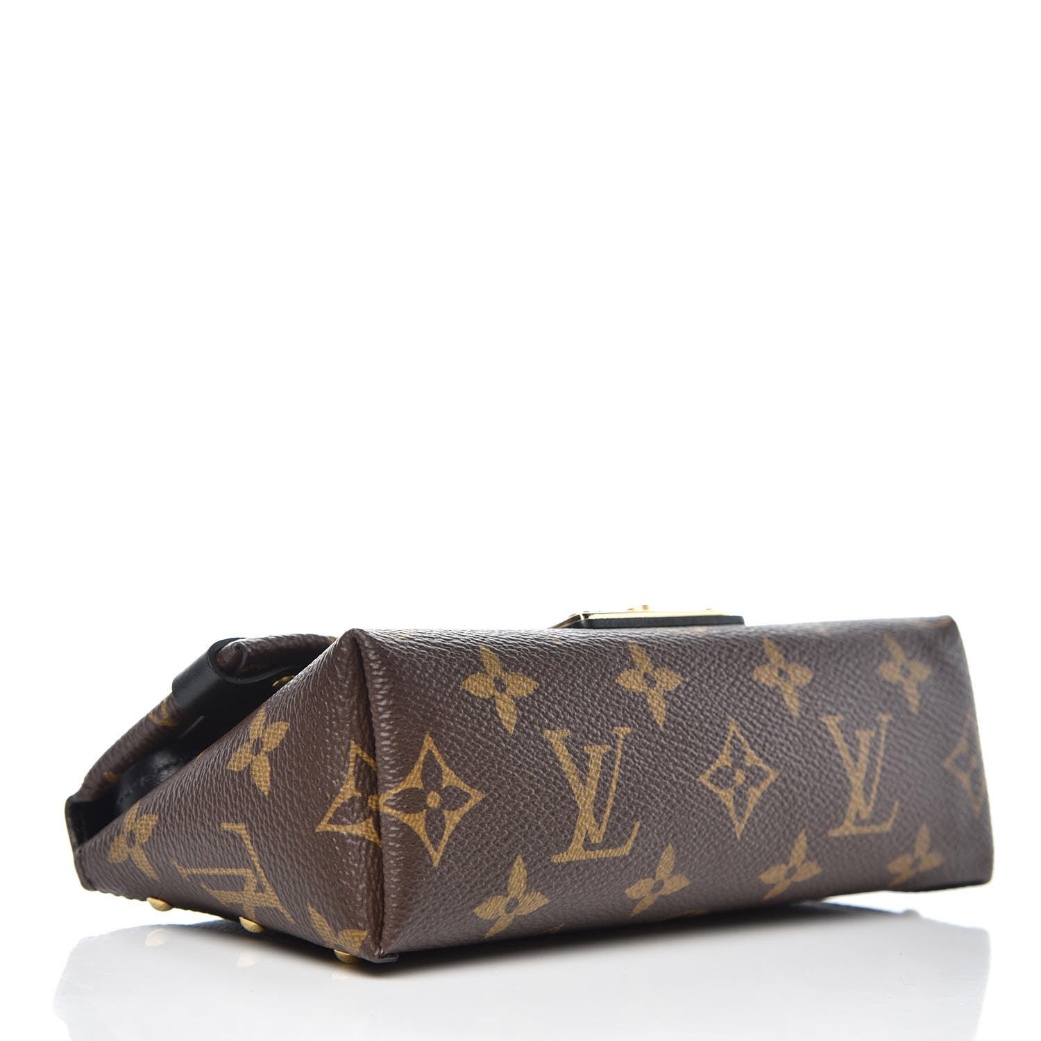 Louis Vuitton Monogram Triangle Chain Wallet Black 4 of 6