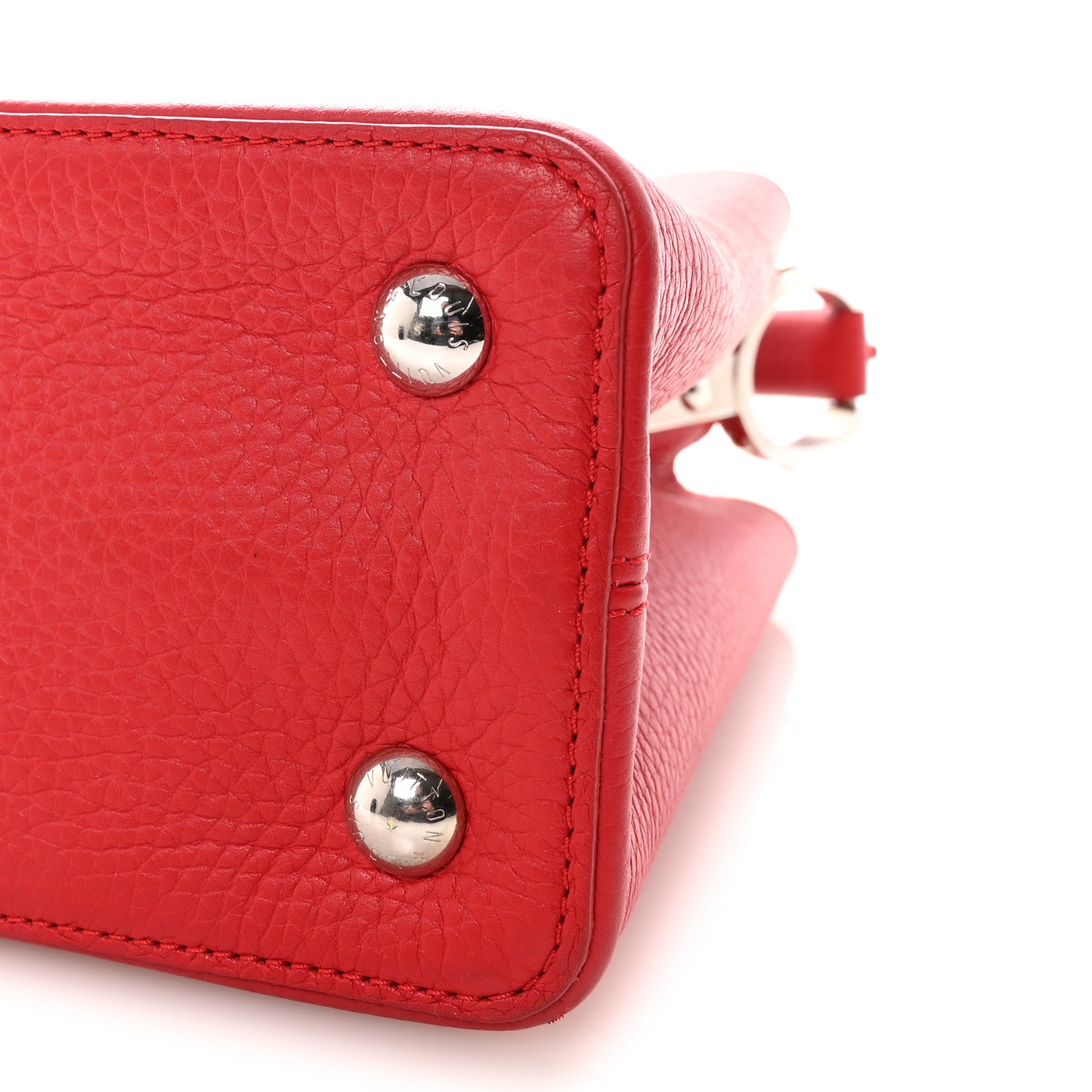 Louis Vuitton Taurillon Capucines PM Rubis 9 of 9