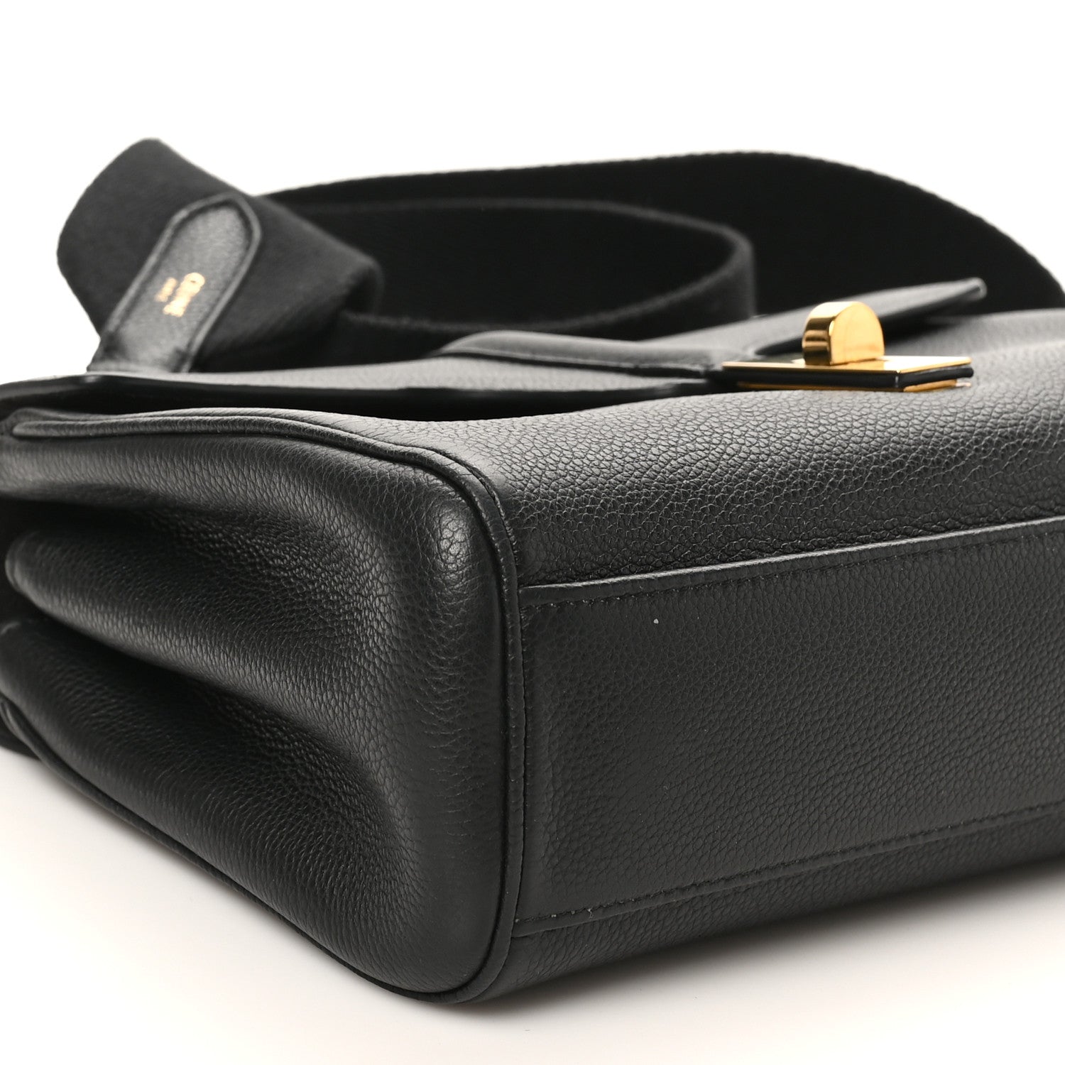 Celine Grained Calfskin Teen Soft 16 Shoulder Bag Black 8 of 9
