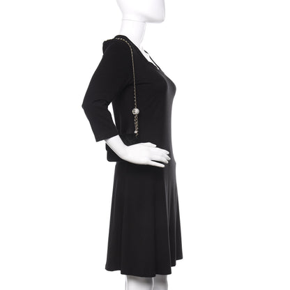 Chanel Velvet Quilted Pearl Crush Flap With Chain Black 2 of 11