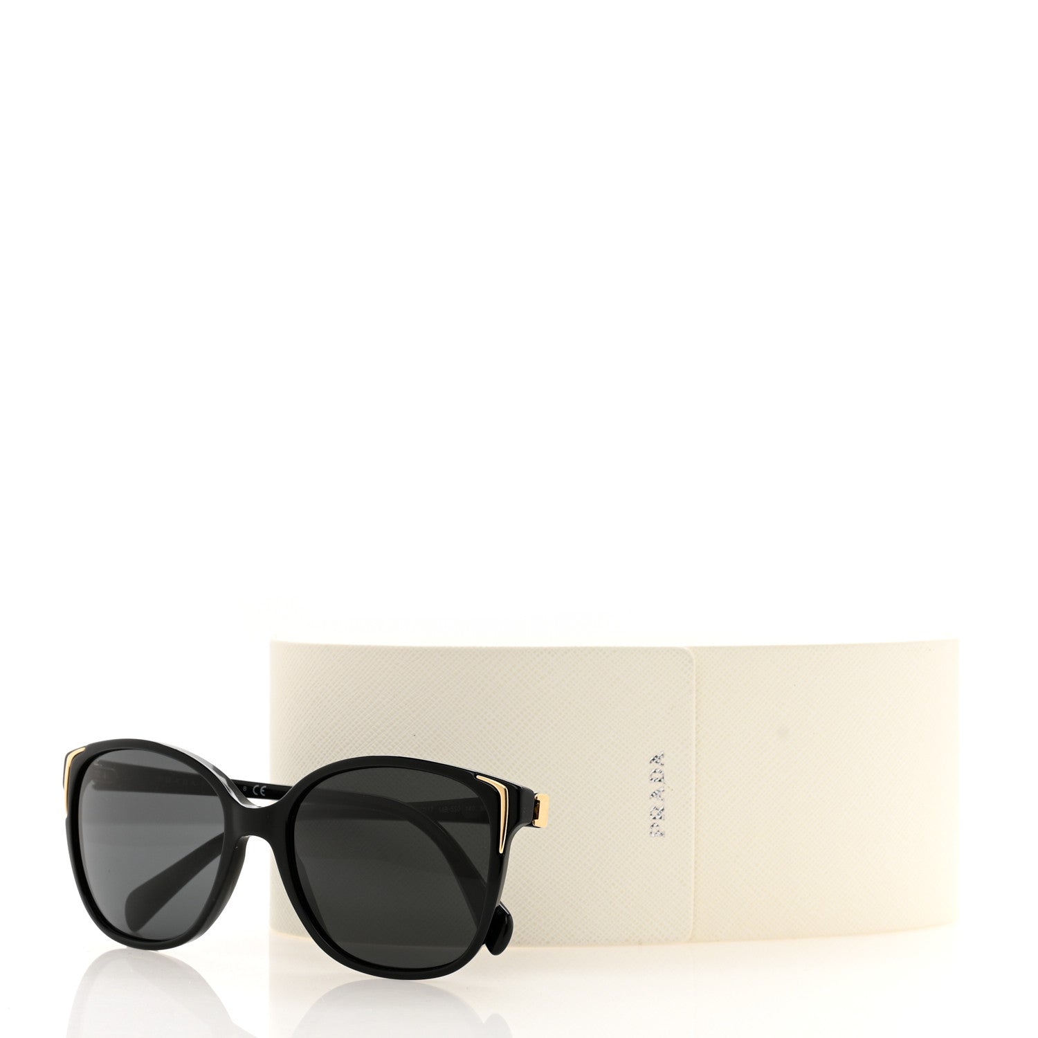 Prada Acetate Sunglasses SPR 01O Black 7 of 7