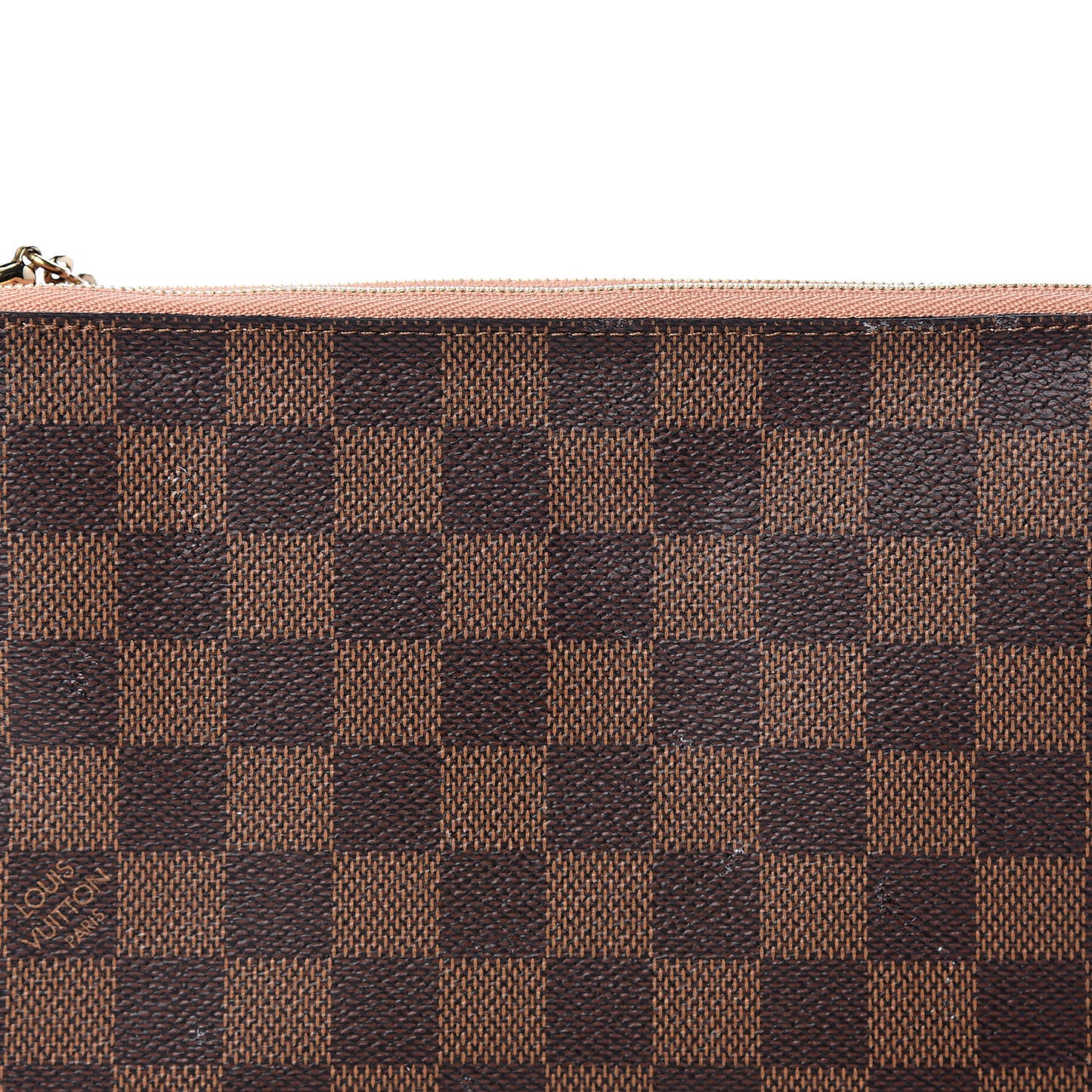 Damier Ebene Double Zip Pochette