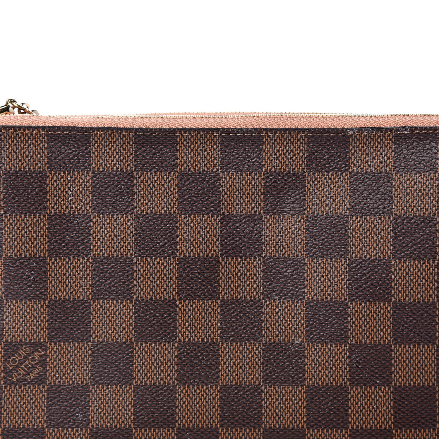 Louis Vuitton Damier Ebene Double Zip Pochette 9 of 10