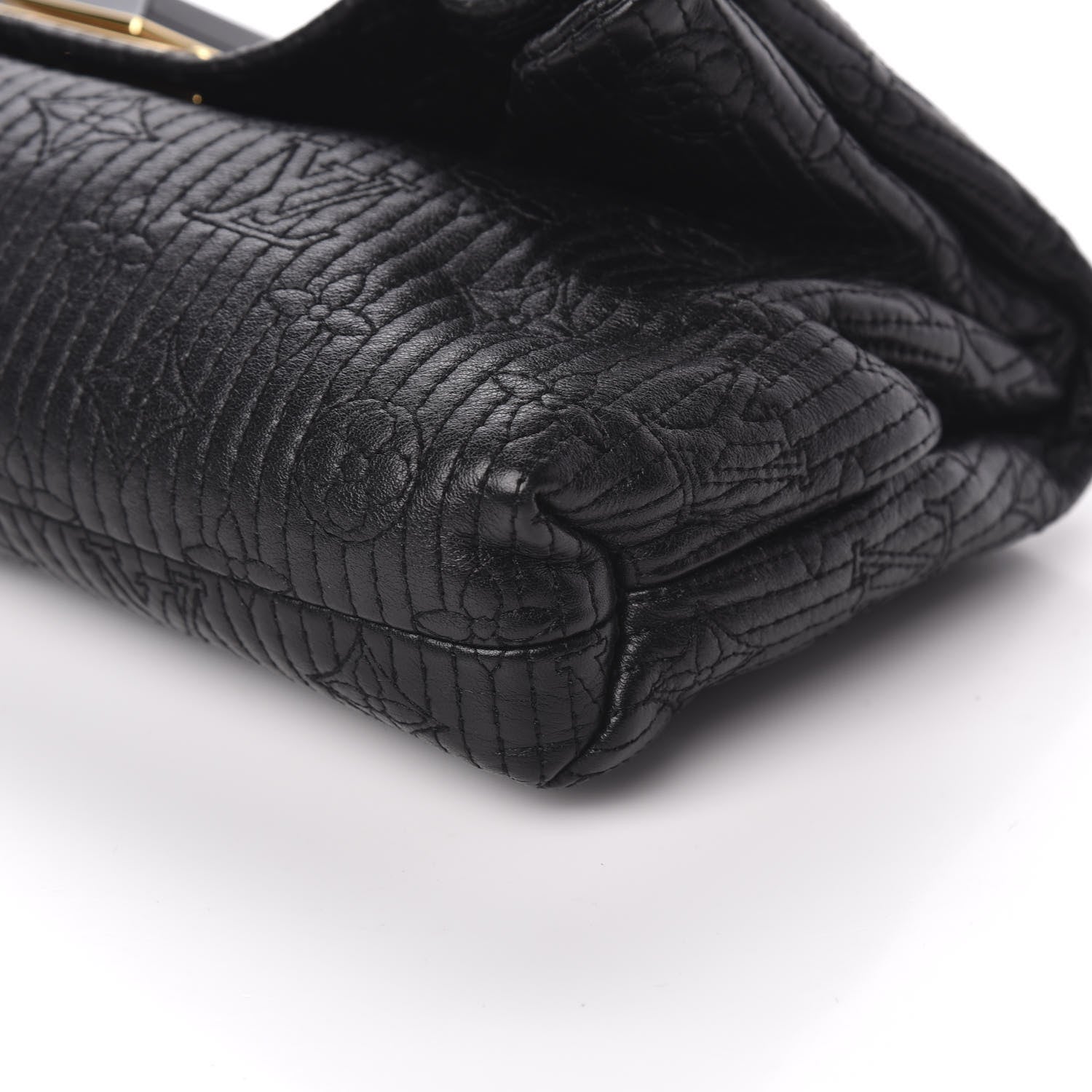 Louis Vuitton Calfskin Quilted Monogram Altair Clutch Black 8 of 8