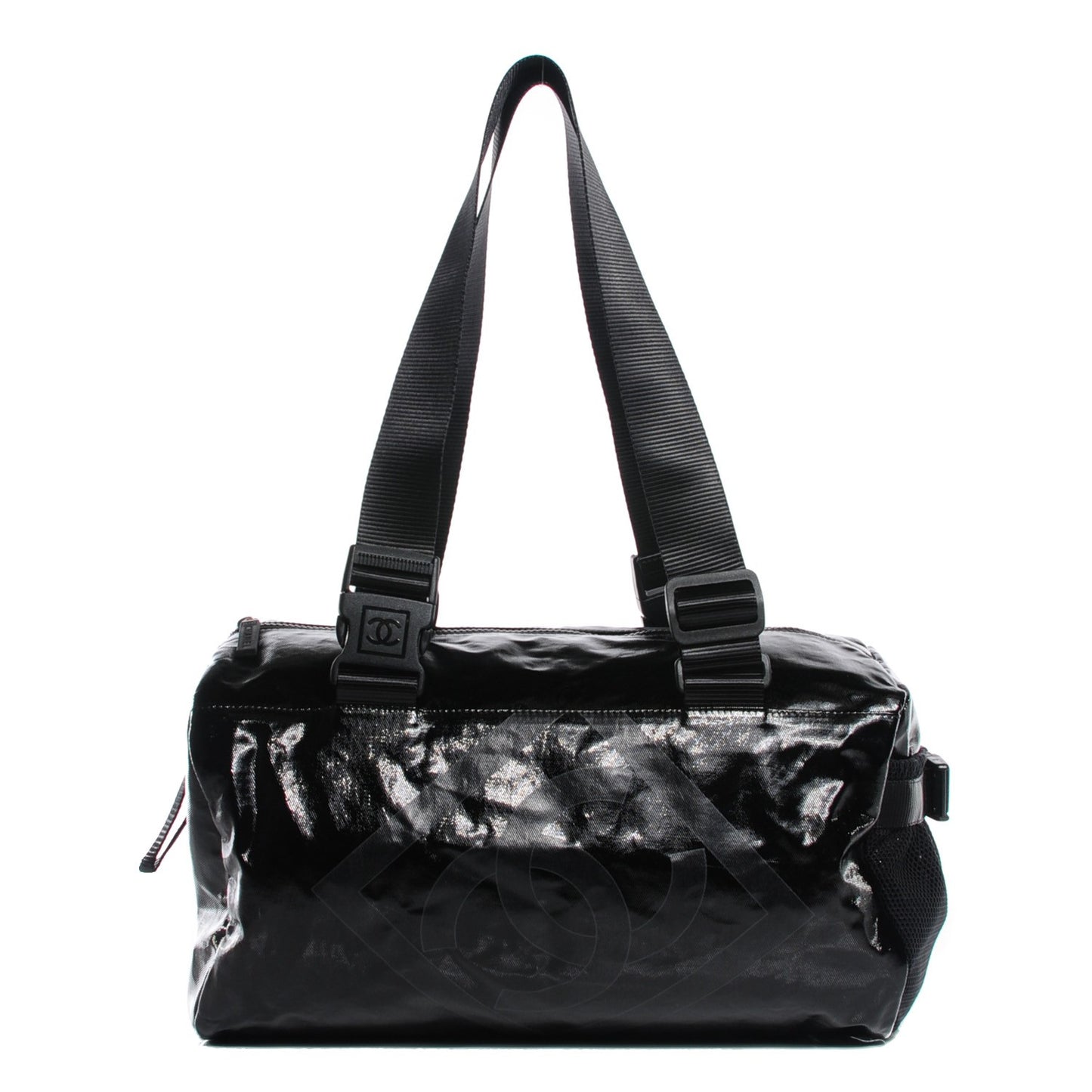 Coated Canvas Sport Duffel Black