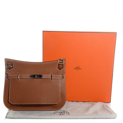 Hermes Taurillon Clemence Jypsiere 28 Gold 3 of 23