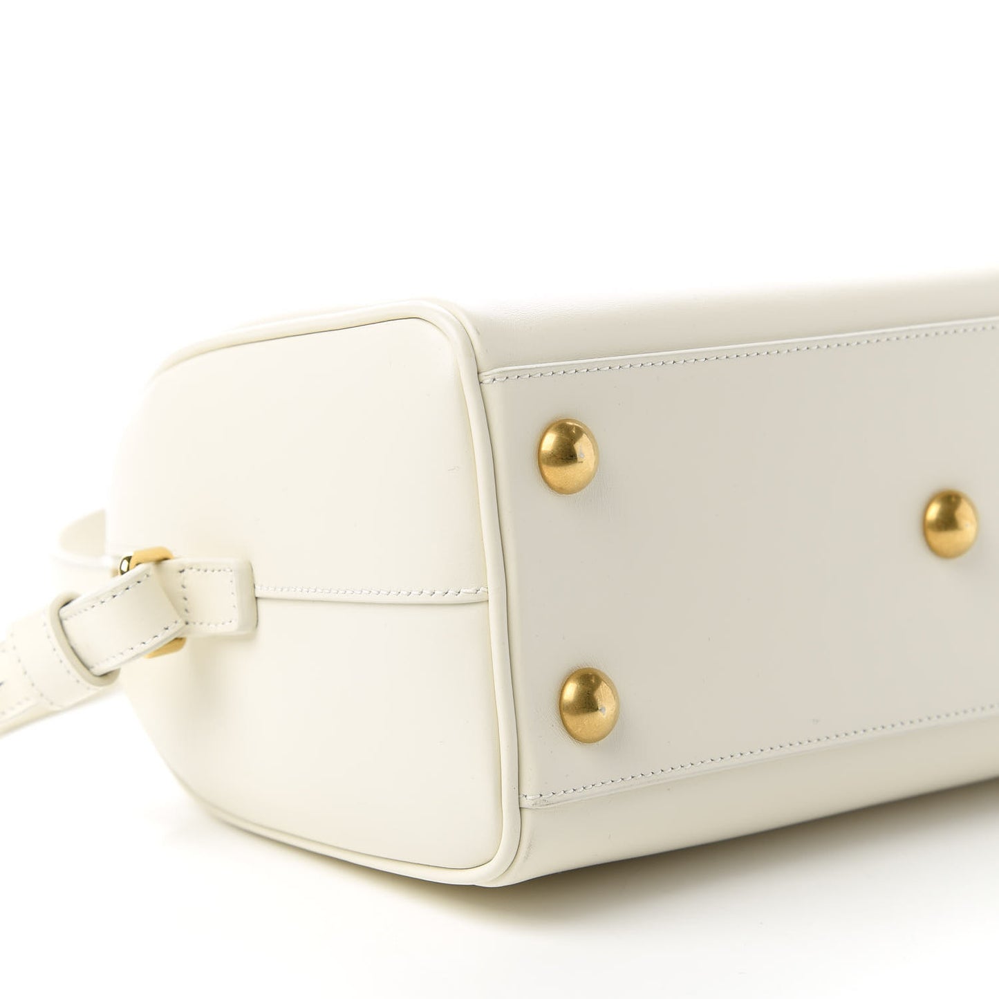 Calfskin Classic Baby Duffle Dove White