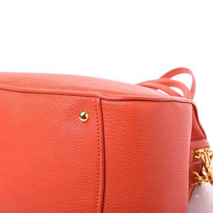 Miu Miu Goatskin Madras Bauletto Orange 8 of 10