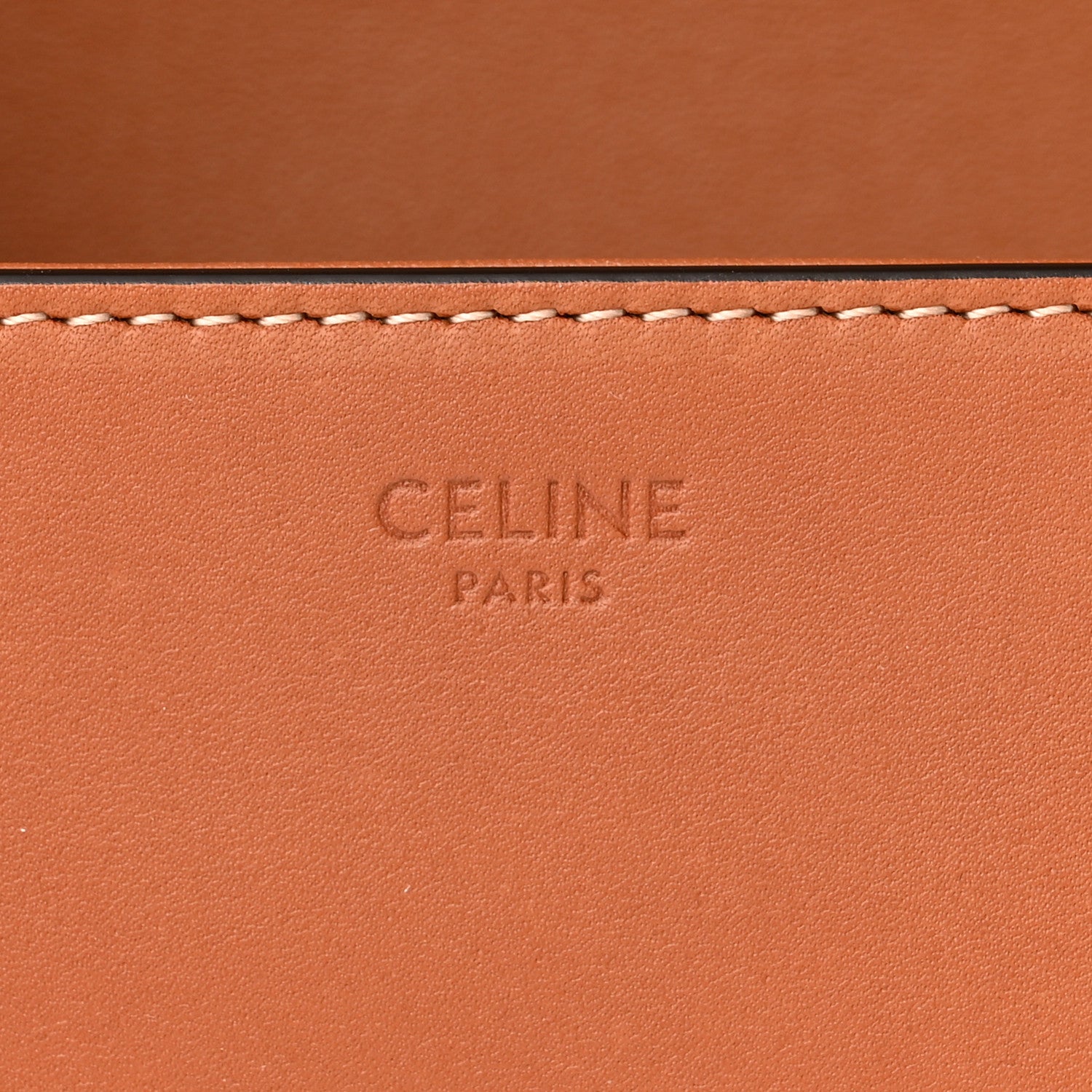 Celine Natural Calfskin Triomphe Shoulder Bag Tan 7 of 10