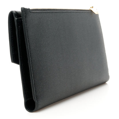 Saint Laurent Grain De Poudre Monogram Uptown Wallet Black 3 of 11