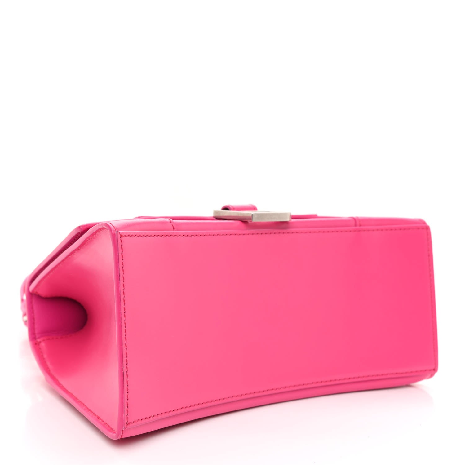 Balenciaga Shiny Box Calfskin Small Hourglass Top Handle Bag Acid Fuchsia 4 of 8
