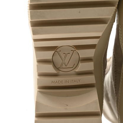 Louis Vuitton Suede Calfskin Laureate Platform Desert Boots 40 Taupe 7 of 11