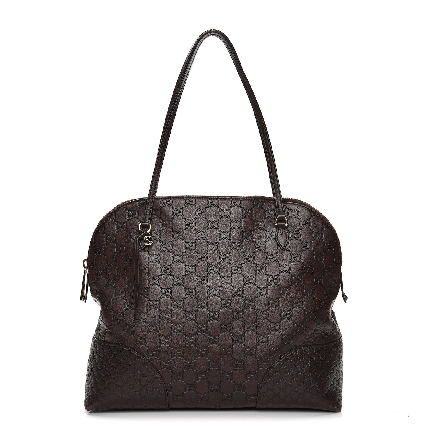 Guccissima Medium Bree Shoulder Bag Chocolate