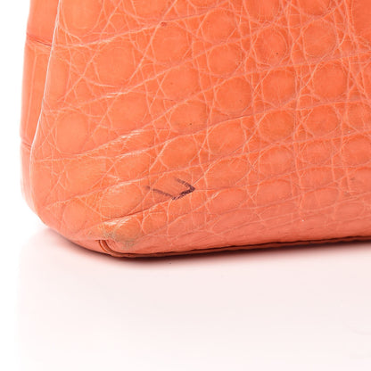 Nancy Gonzalez Crocodile Foldover Clutch Orange 16 of 19