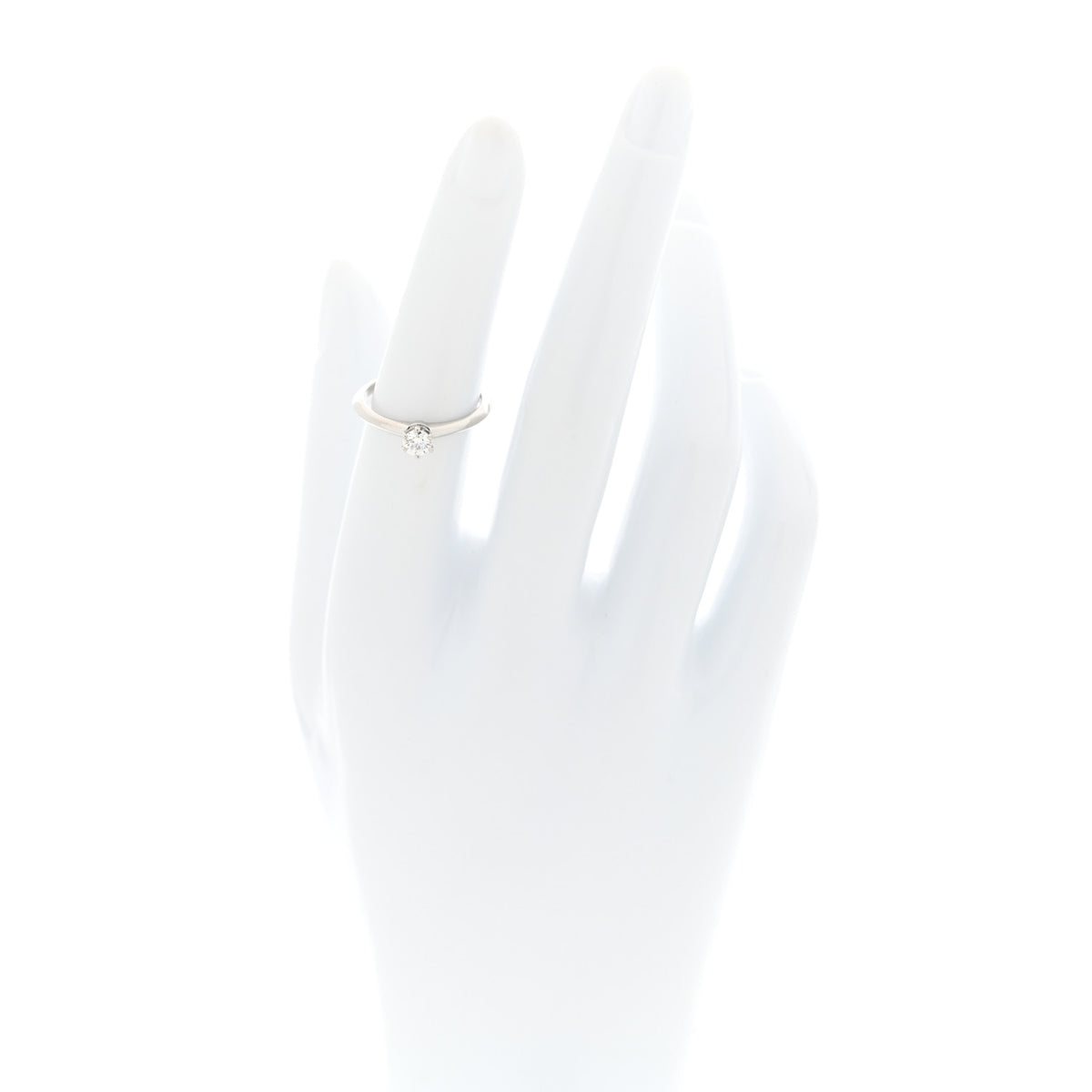 Tiffany Platinum Diamond .24ct Solitaire Engagement Ring 51 5.75 2 of 5