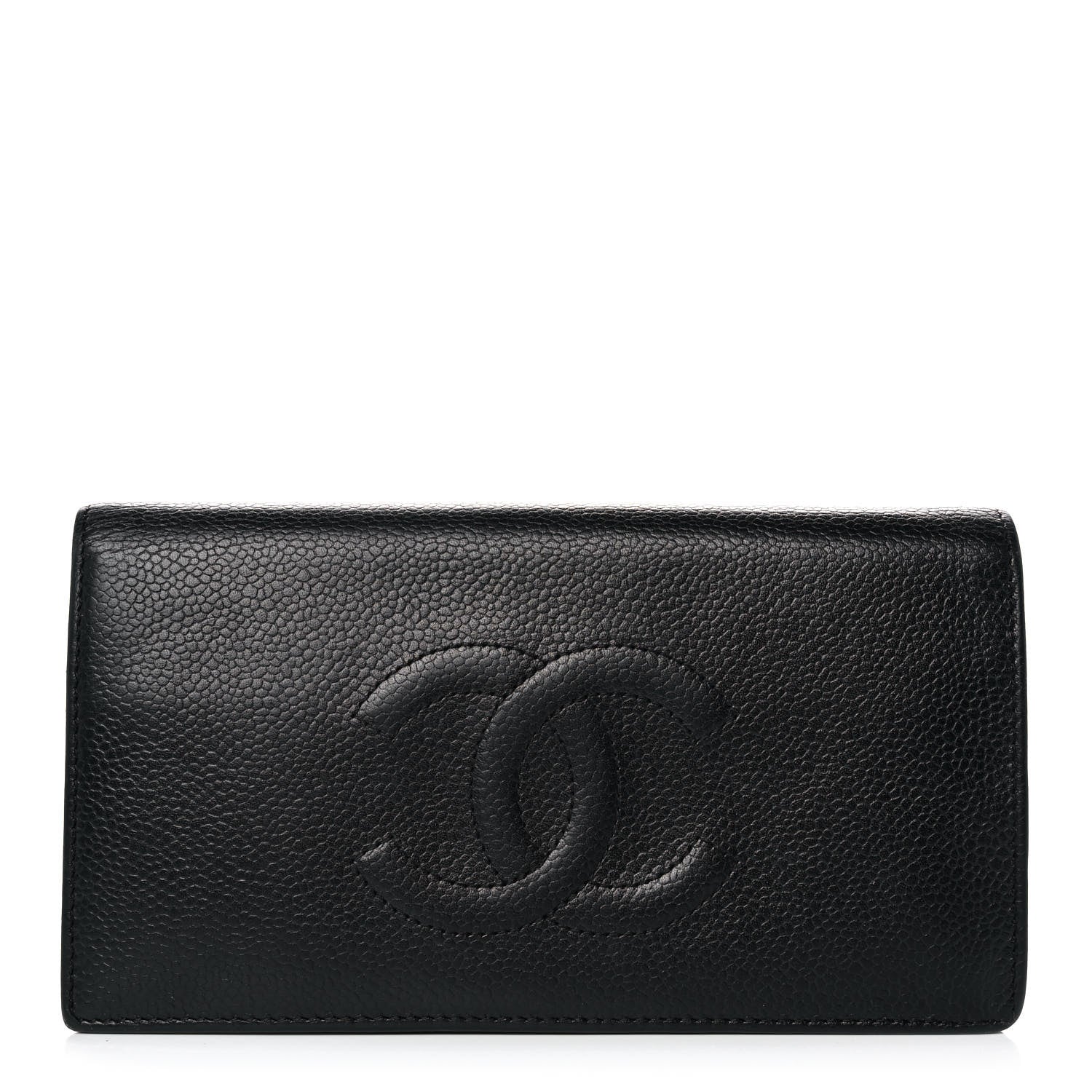 Chanel Caviar Timeless CC Yen Wallet Black 1 of 10