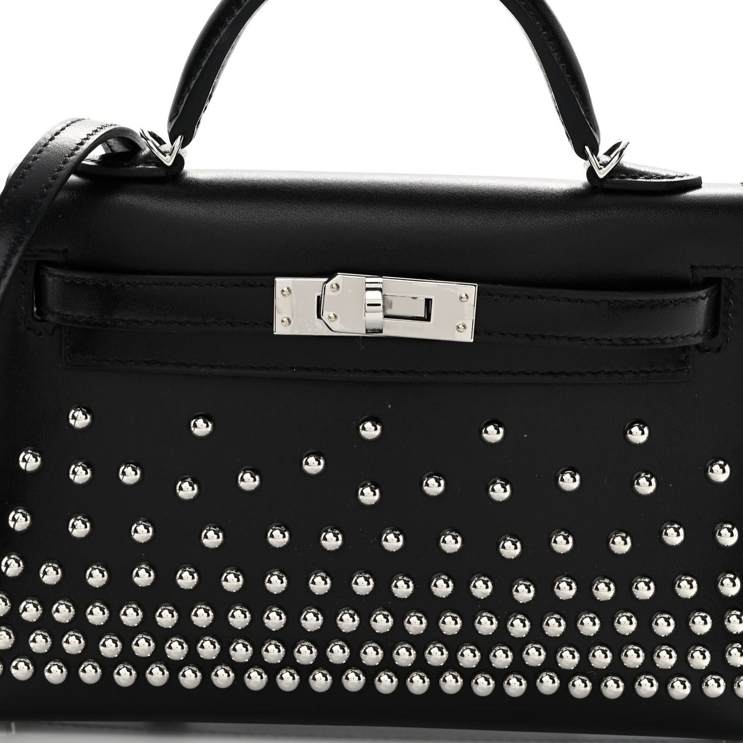 Box Studded Clouté Mini Kelly Sellier 20 Black